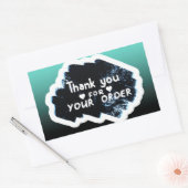 Sticker Rectangulaire Merci pour votre commande (Enveloppe)