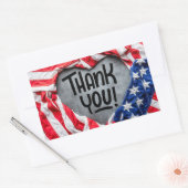 Sticker Rectangulaire Merci pour votre service ! (Enveloppe)