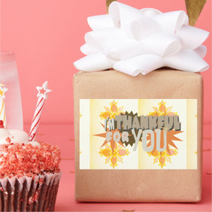 Sticker Rectangulaire Merci pour vous