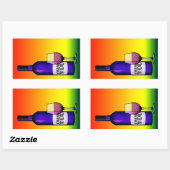 Sticker Rectangulaire merci toast (Feuille)