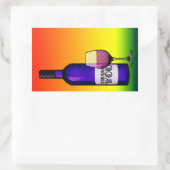 Sticker Rectangulaire merci toast (Sac)