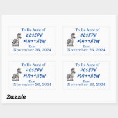 Sticker Rectangulaire Merci Zebra personnalisable (Feuille)