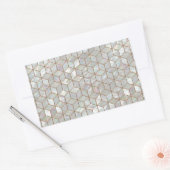 Sticker Rectangulaire Mère De Carreaux De Perle (Enveloppe)