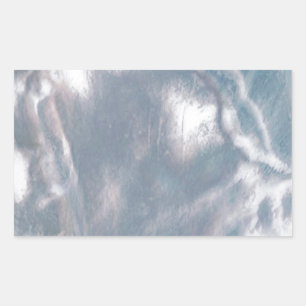 Sticker Rectangulaire Mère de Pearl-Blue