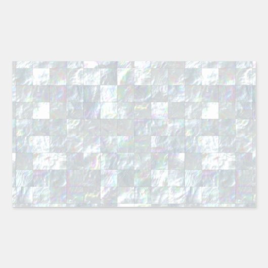 Sticker Rectangulaire Mère De Pearl Mosaic (Devant)