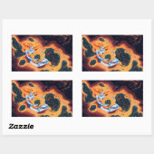 Sticker Rectangulaire Mère des étoiles (Feuille)