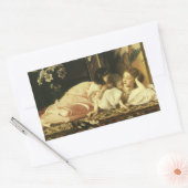 Sticker Rectangulaire Mère et Enfant (alias Cerises) par Lord Leighton (Enveloppe)