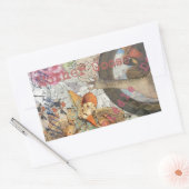 Sticker Rectangulaire Mère Goose Nursery Rhyme Fairy Tale (Enveloppe)