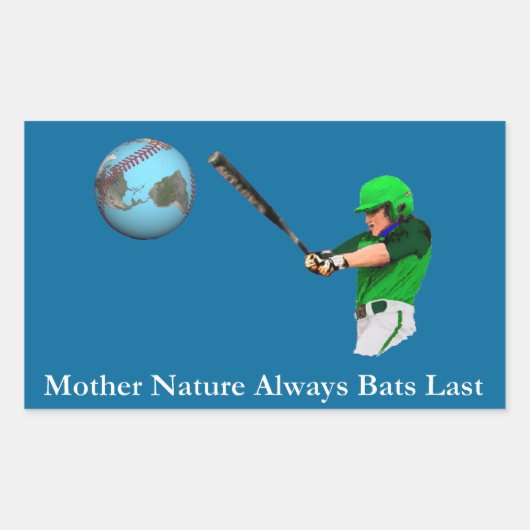 Sticker Rectangulaire Mère Nature toujours chauves Dernières (Devant)