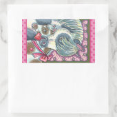 STICKER RECTANGULAIRE MÈRE PONY & SA MORTE VALENTINE FILLY, CHEVAL (Sac)