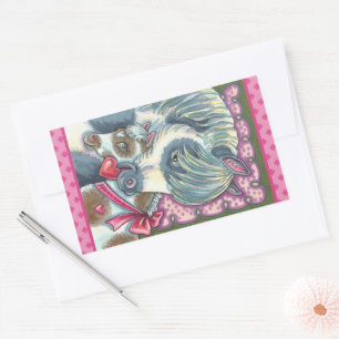 STICKER RECTANGULAIRE MÈRE PONY & SA MORTE VALENTINE FILLY, CHEVAL