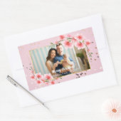Sticker Rectangulaire Merry Christmas Holiday Photo Classic  (Enveloppe)