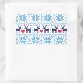 Sticker Rectangulaire Merry Christmas pattern 2 (Sac)