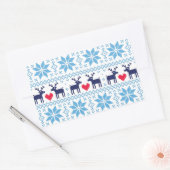 Sticker Rectangulaire Merry Christmas pattern 2 (Enveloppe)