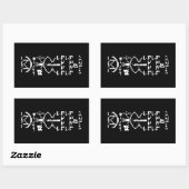 Sticker Rectangulaire Message binaire Arecibo 1974 (Feuille)