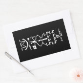 Sticker Rectangulaire Message binaire Arecibo 1974 (Enveloppe)