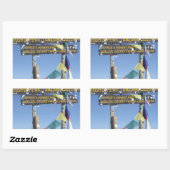 Sticker Rectangulaire Message sur le Sommet du Kilimandjaro kenya (Feuille)