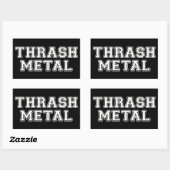 Sticker Rectangulaire Métal à broche (Feuille)