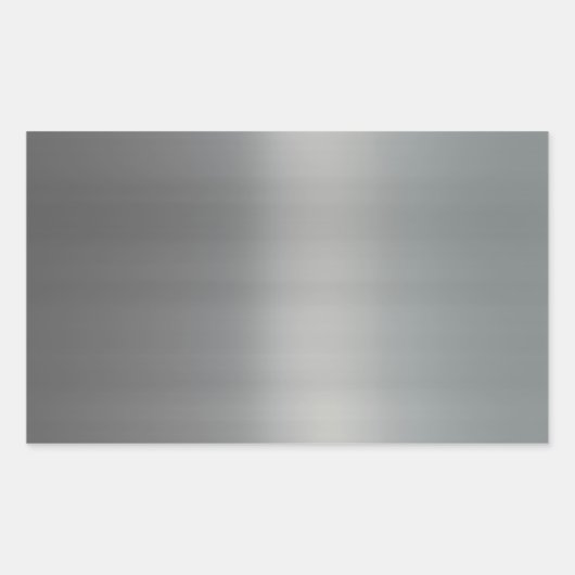Sticker Rectangulaire Métal brossé brut texturé (Devant)