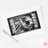 Sticker Rectangulaire Métal de la mort (Enveloppe)