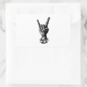 Sticker Rectangulaire Metal Hand Devil Horns Heavy metal (Sac)
