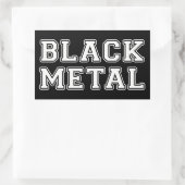 Sticker Rectangulaire Métal noir (Sac)