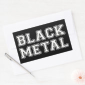 Sticker Rectangulaire Métal noir (Enveloppe)