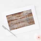 Sticker Rectangulaire Metal Vintage (Enveloppe)