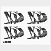 Sticker Rectangulaire Métallique (Feuille)