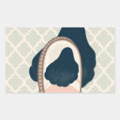 Sticker Rectangulaire métaphore_15_une fille dans le miroir (Devant)