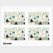 Sticker Rectangulaire métaphore_22_une fille dans le rêve (Feuille)
