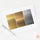 Sticker Rectangulaire Métaux broyés (Enveloppe)