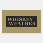 Sticker Rectangulaire météo pour le whisky (Devant)