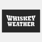 Sticker Rectangulaire météo pour le whisky (Devant)