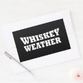 Sticker Rectangulaire météo pour le whisky (Enveloppe)