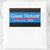 Sticker Rectangulaire Meteor Géant 2020 En Finit Déjà ! (Sac)