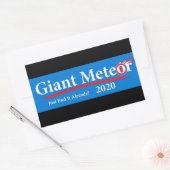 Sticker Rectangulaire Meteor Géant 2020 En Finit Déjà ! (Enveloppe)