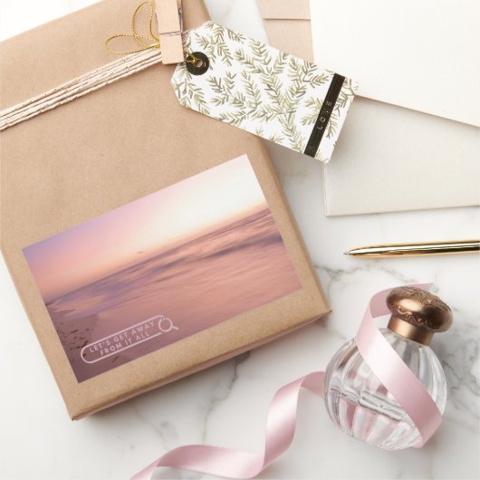 Sticker Rectangulaire Mexique Sunrise Fuite (Cadeaux)