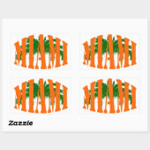 Sticker Rectangulaire Miami (Feuille)