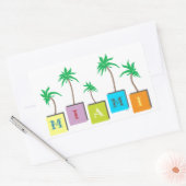 Sticker Rectangulaire Miami Beach (Enveloppe)