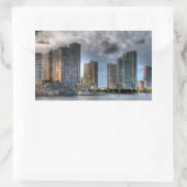 Sticker Rectangulaire Miami, Floride (Sac)