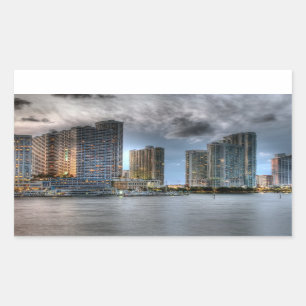Sticker Rectangulaire Miami, la Floride