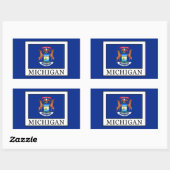Sticker Rectangulaire Michigan (Feuille)