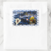 Sticker Rectangulaire Michigander Man Winter ! (Sac)