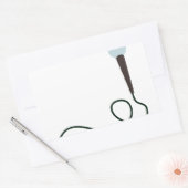 Sticker Rectangulaire Microphone (Enveloppe)