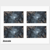 Sticker Rectangulaire Midnight Crystal (Feuille)