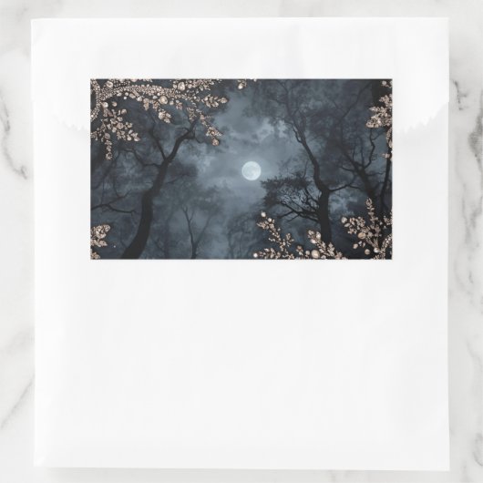 Sticker Rectangulaire Midnight Crystal (Sac)