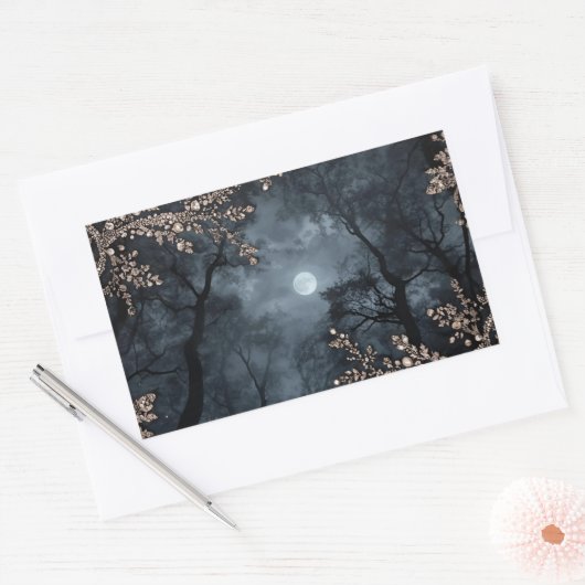 Sticker Rectangulaire Midnight Crystal (Enveloppe)