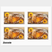Sticker Rectangulaire Miel (Feuille)