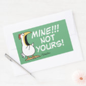 Sticker Rectangulaire Mienne pas votre poule Boynton (Enveloppe)